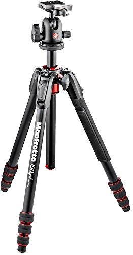 Manfrotto 190Go! 21.6" Aluminum Tripod Kit with Center Ball Head, 4 Sections