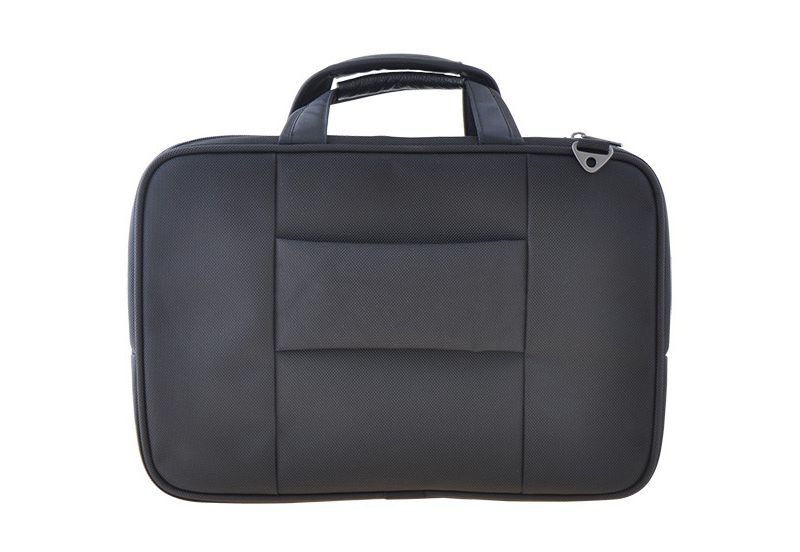 Codi Phantom Carrying Case (Messenger) for 16" Notebook - Black - Ballistic Nylon, Leather Handle - Checkpoint Friendly