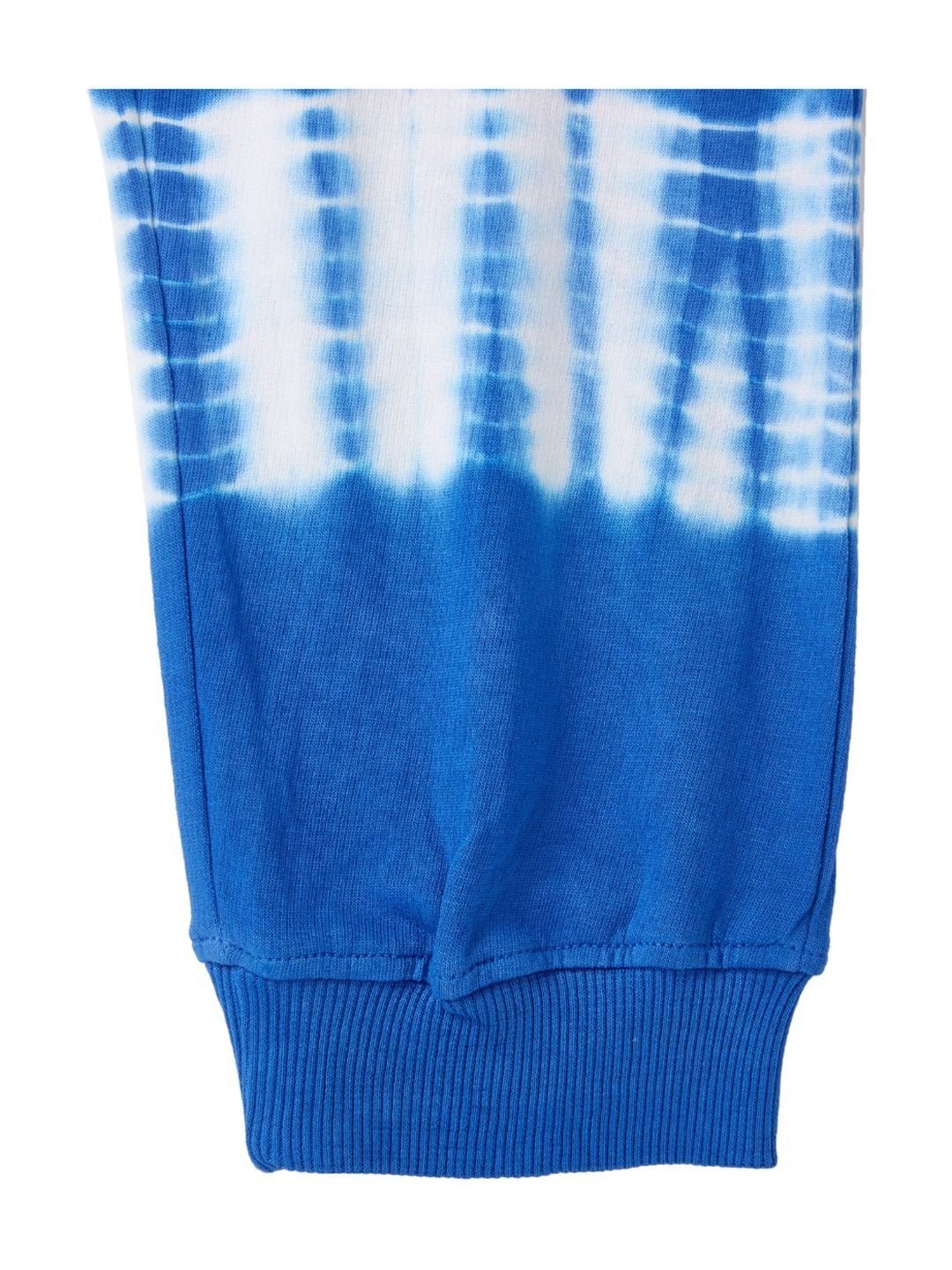 Cub McPaws Kids Blue & White Cotton Over Dyed Trackpants