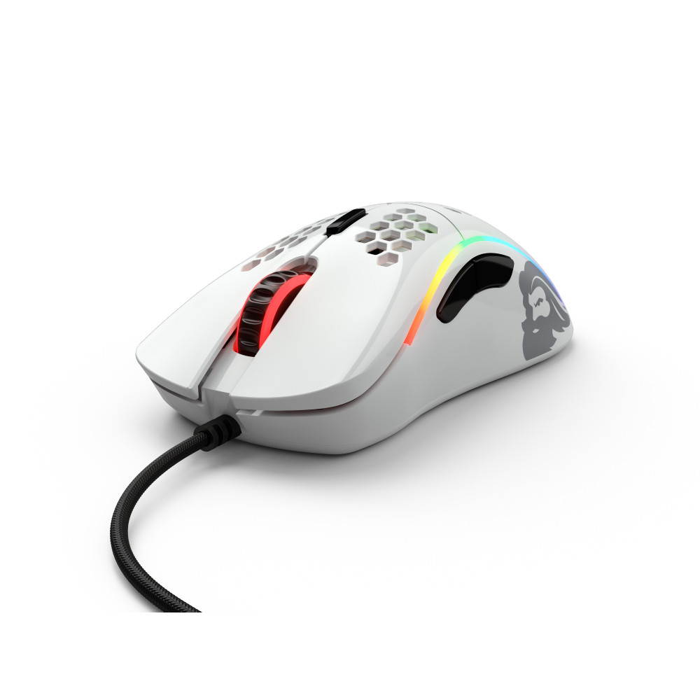 Glorious Model D Glossy White Wired Gaming Mouse
