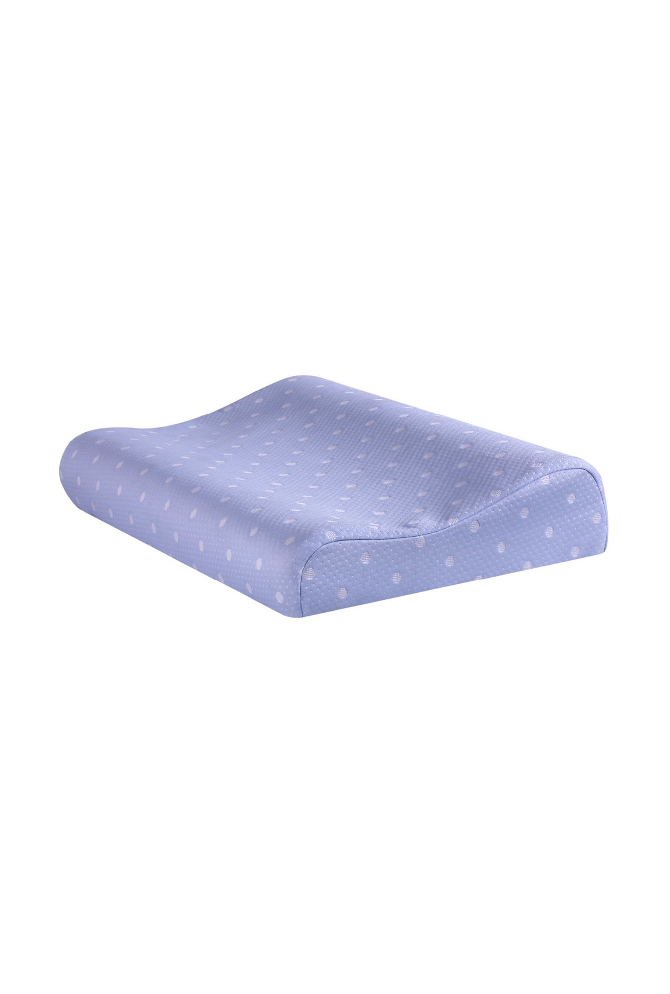 The White Willow Blue Woven Foam Contour Pillow - Set of 1