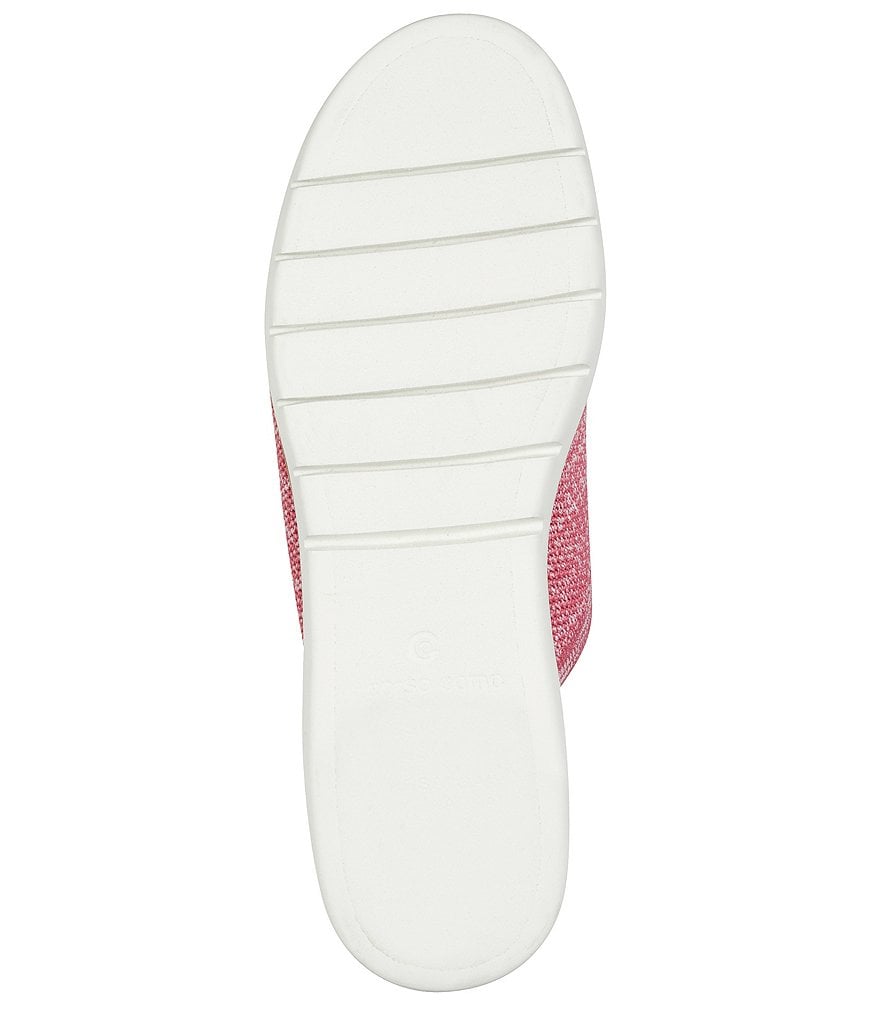 CC Corso Como Ditya Two-Tone Knit Slide Wedge Sandals