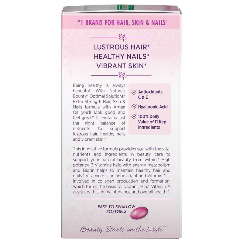 Optimal Solutions Extra Strength Hair, Skin and Nails Dietary Supplement Softgels - 150ct