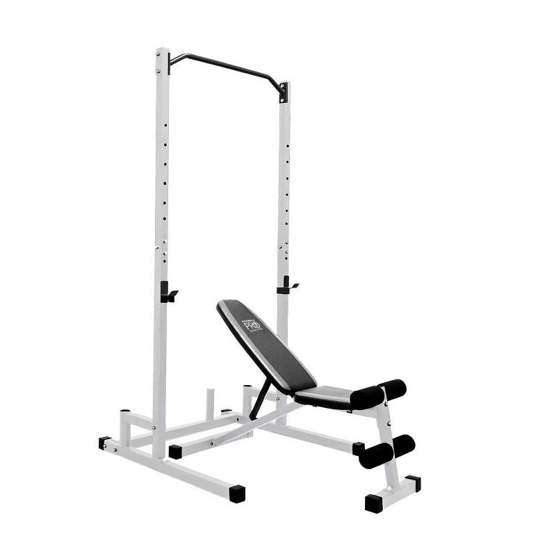 Marcy Home Gym Workout Fitness Exercise Power Cage and Weight Lifting Bench