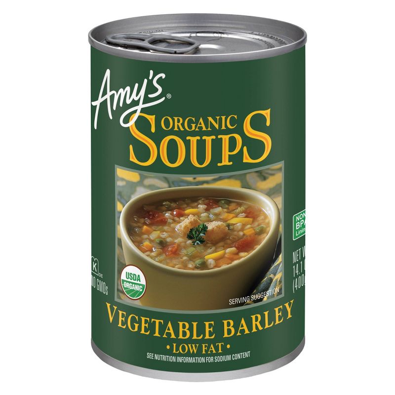 Amy's Organic Low Fat Vegetable Barley Soup - 14.1oz