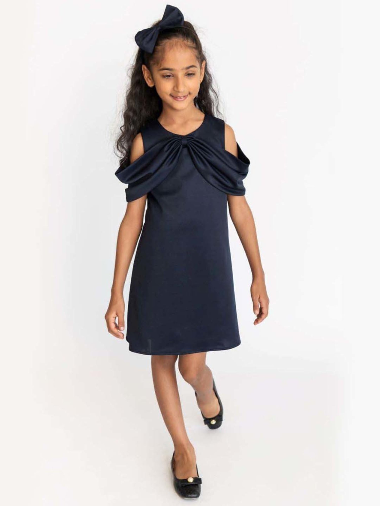 A Little Fable Navy Regular Fit Dress