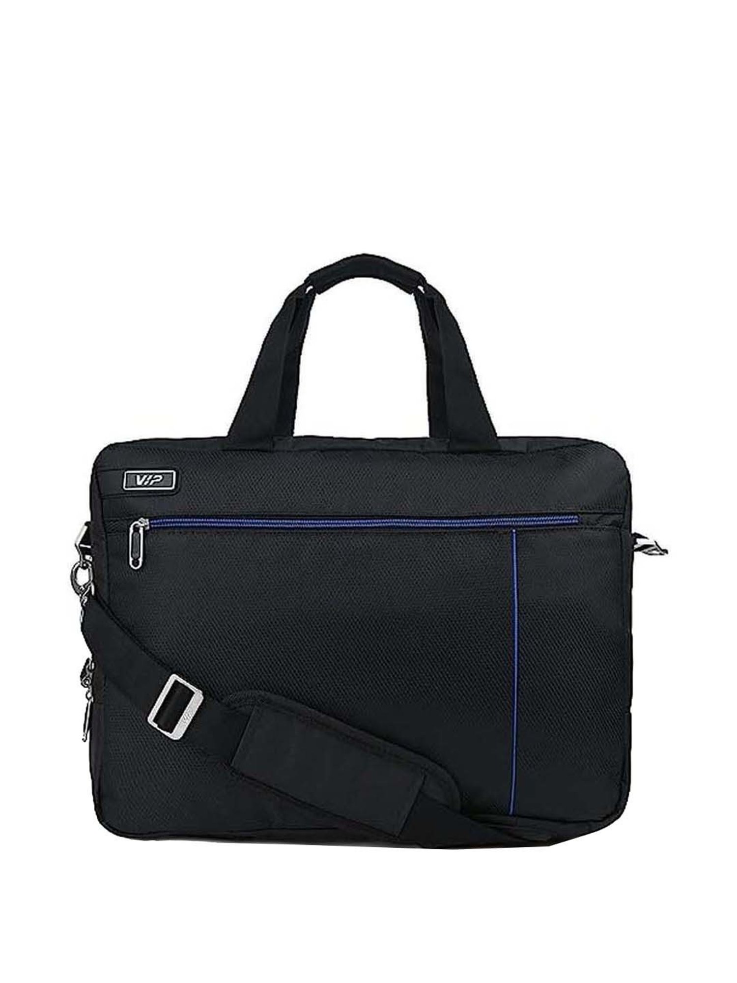 Priority Black Synthetic Large Messenger Bag