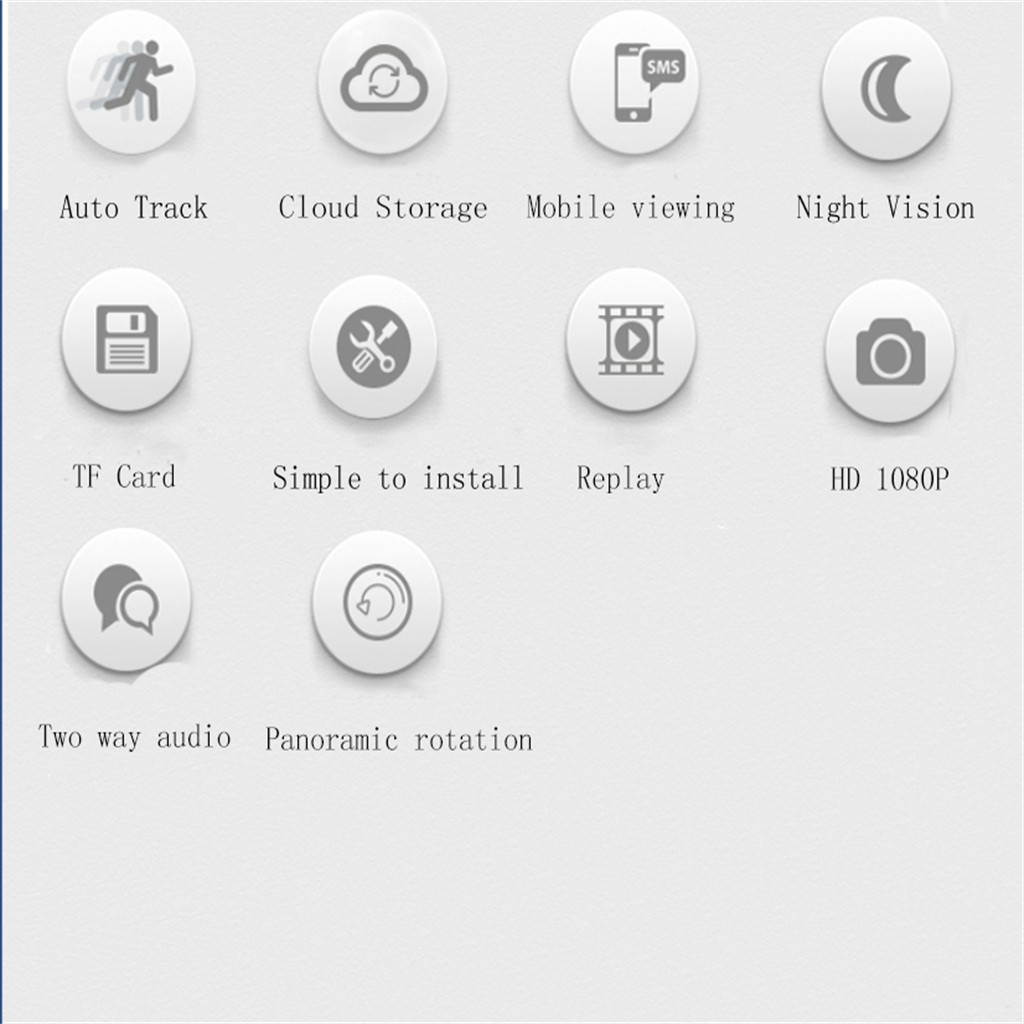 HD 1080P IP Camera WiFi Wireless Smart Auto Tracking  Home Security camera US