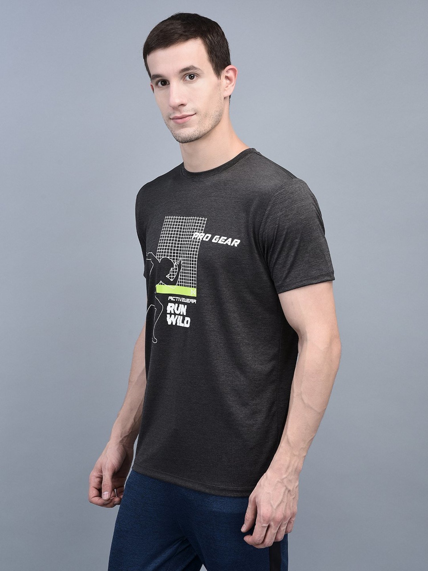 Force NXT Magnet & Blue Regular Fit Sports T-Shirt - Pack Of 2