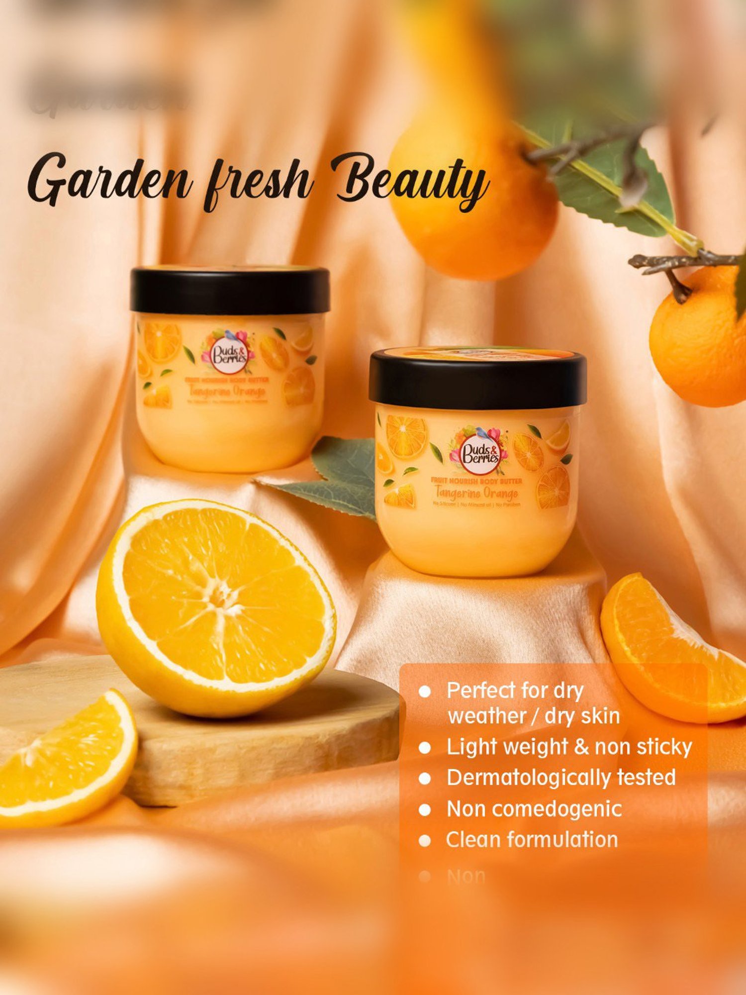 Buds & Berries Tangerine Orange Fruit Nourish Body Butter - 200 ml