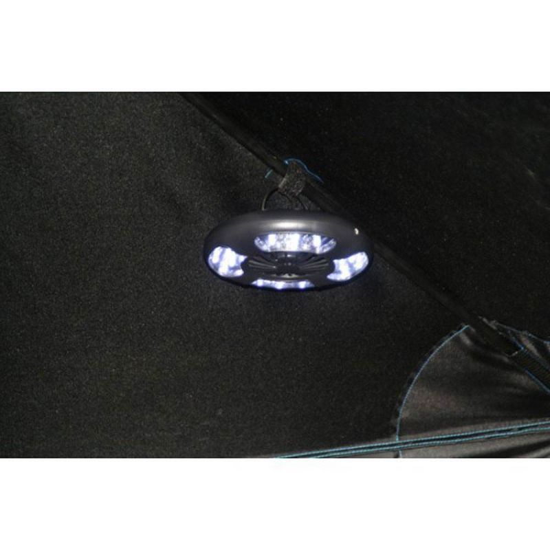 Clam Corporation 8429 Portable Outdoor Attachable Fan/LED Light Combo, Large