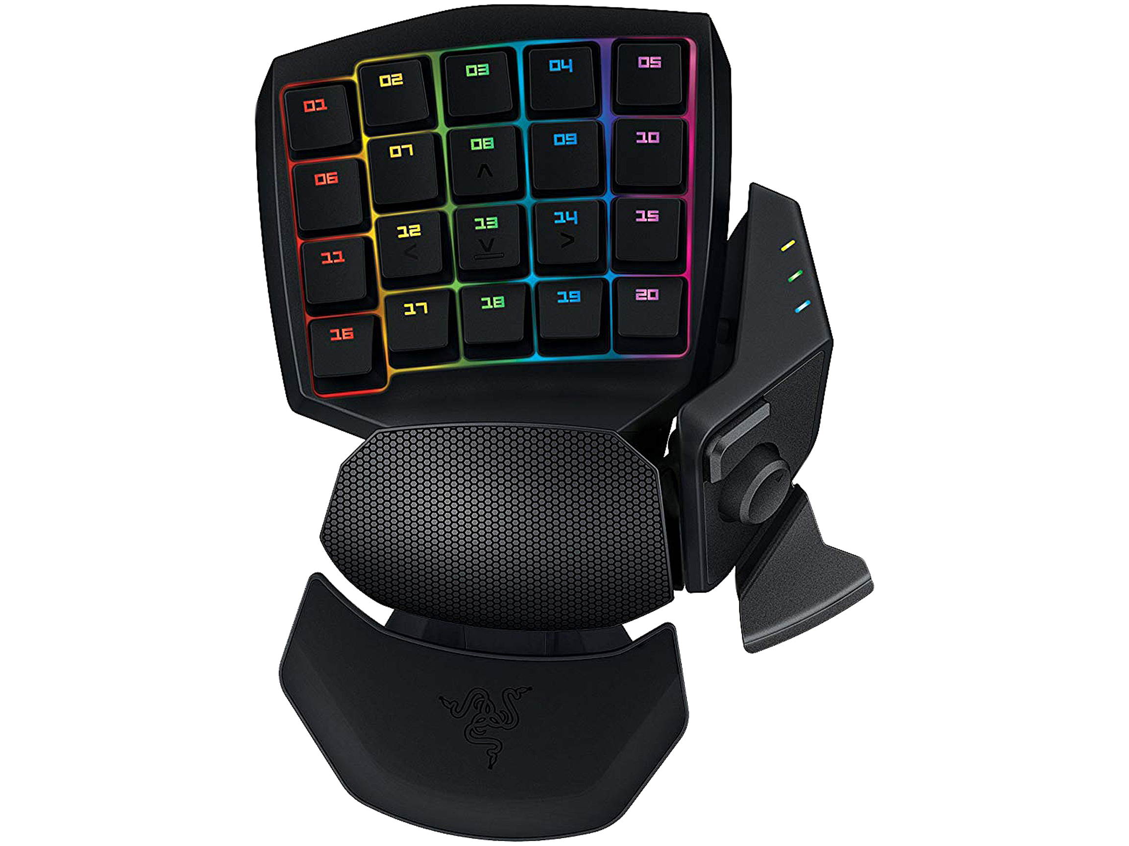 Razer Orbweaver Chroma: Green Mechanical Switch Gaming Keyboard with 30 Programmable Keys - RZ07-01440100-R3U1