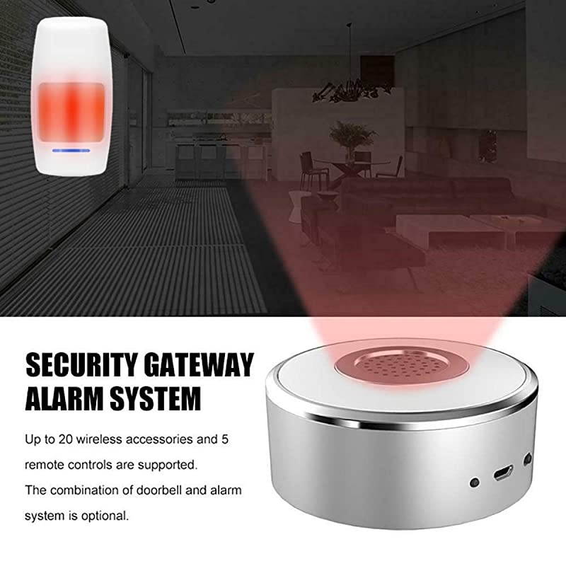 Home Alarm System 8-Piece kit, Alarm Security System Free App and notisfication Push with Optional 24/7 Professional Monitoring, Works with Alexa