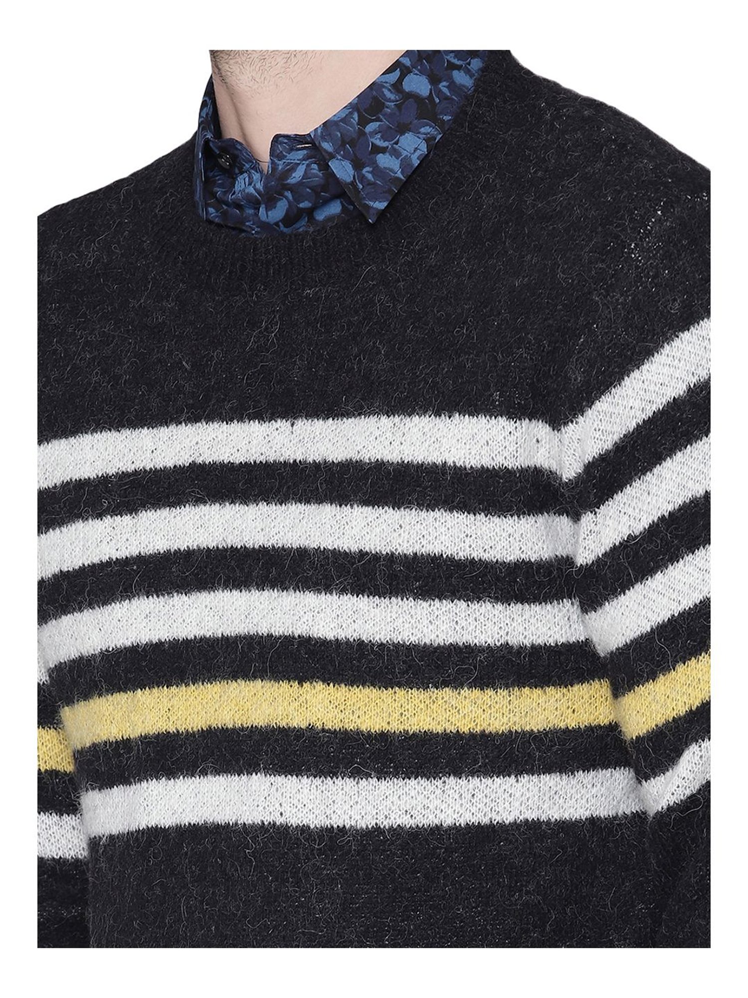 Antony Morato Black Regular Fit Striped Sweater