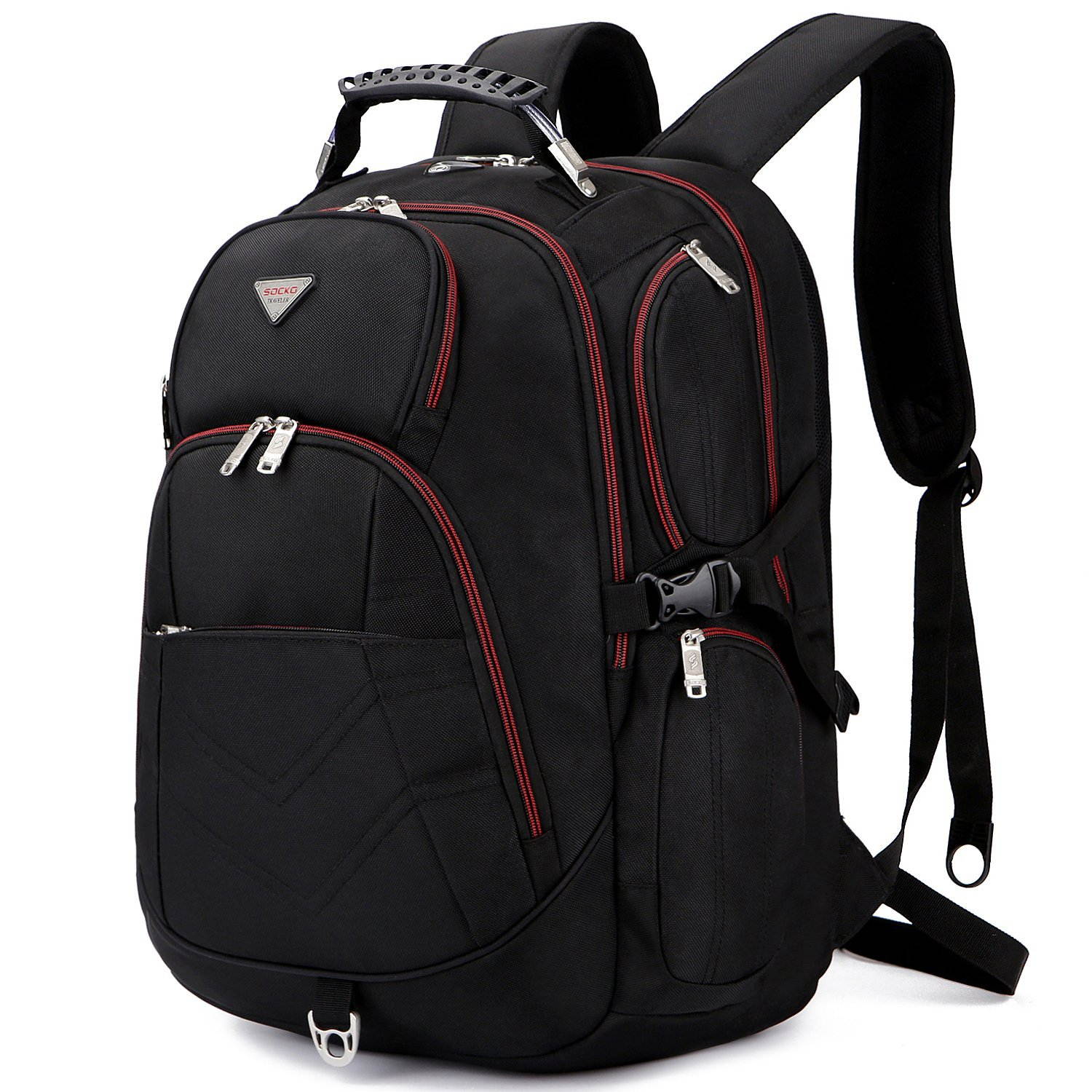 ESTONE Travel Gaming Laptop Backpack 18.4 Inch Waterproof Computer Bag Notebook Rucksack for 18-18.4 Inches Dell, Asus, Msi,Hp Gaming Laptops , Black