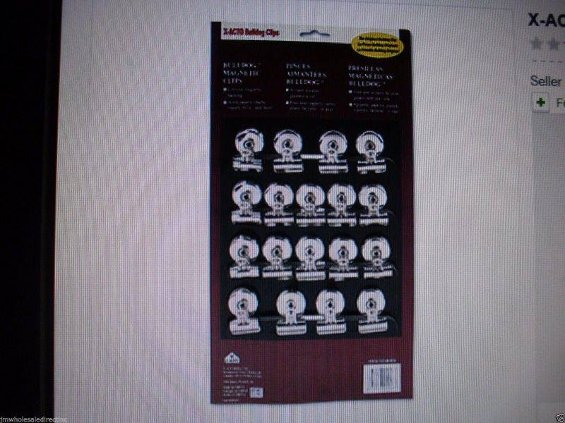 New 18PK X-ACTO 1-1/4" Nickel-Plated Bulldog Magnetic Clips 2026