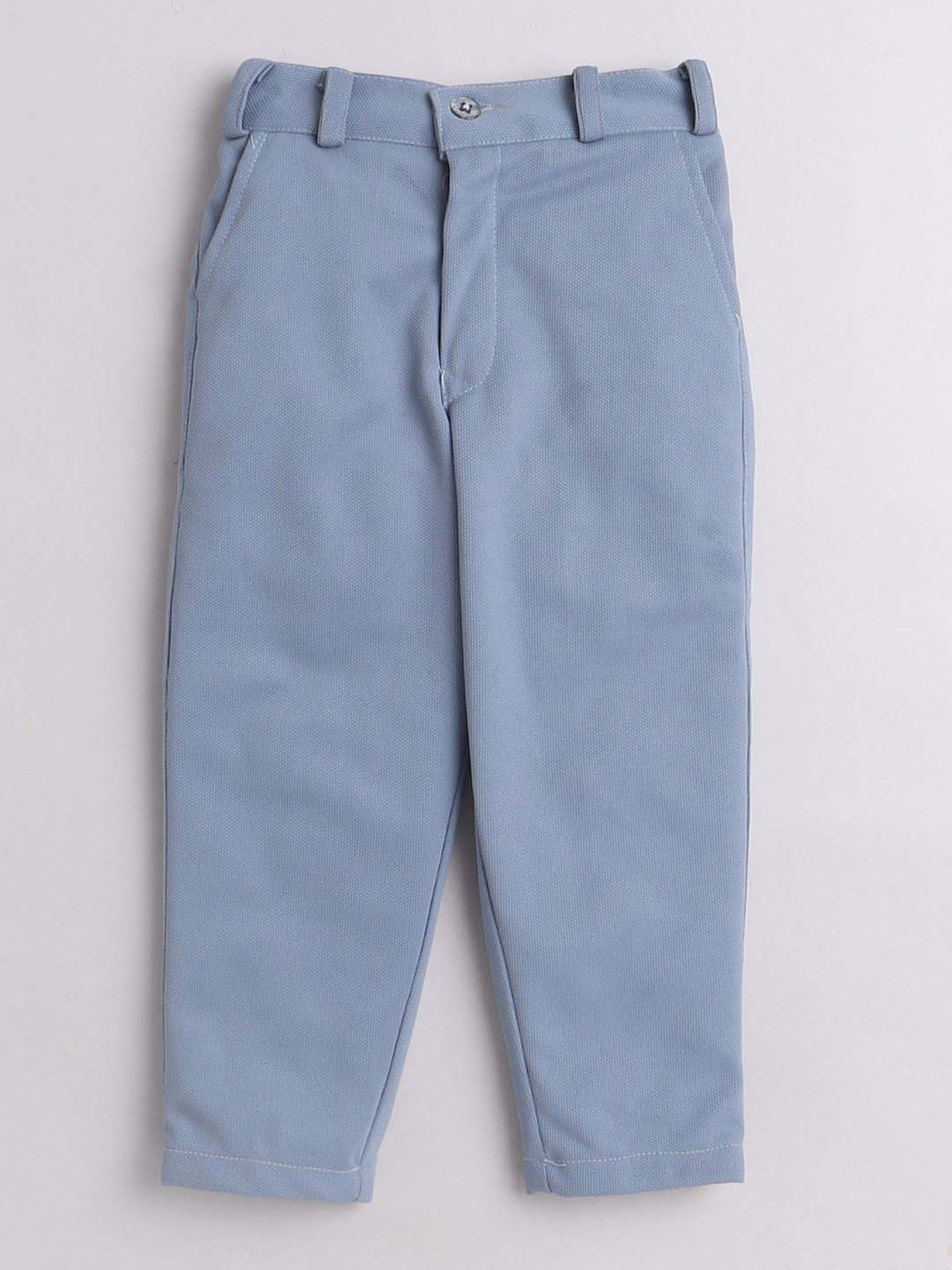 Fourfolds Boys Sage Blue Graphic Full Sleeves Clothing Set