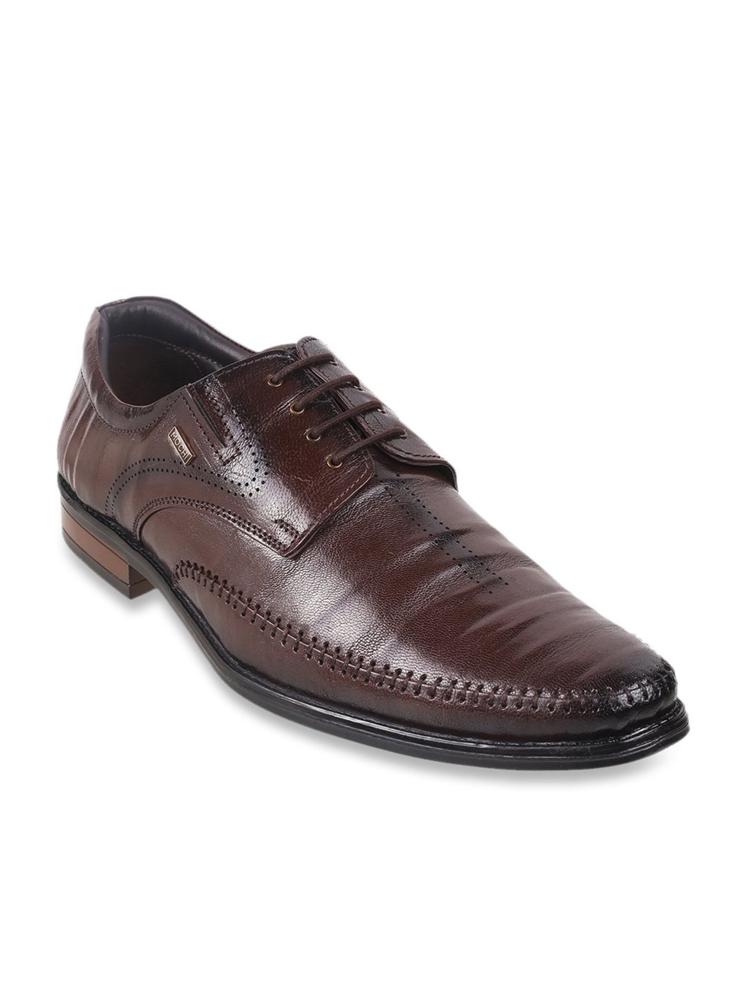 Mochi Men's Brown Shoe Lace-up