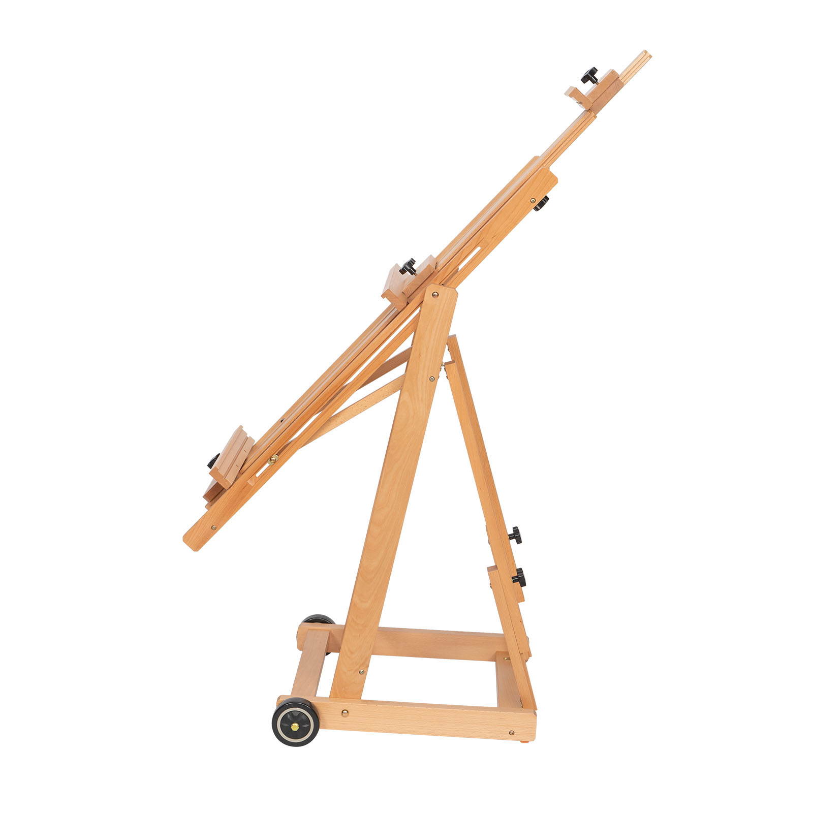 Balanced Dual-Purpose Large Painting Cart with Wheels Easel