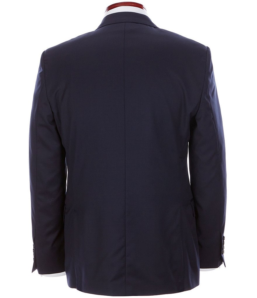 Ralph Ralph Lauren Slim Fit Navy Flat Front Solid Wool Suit