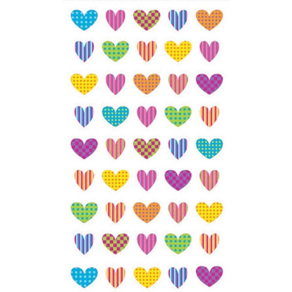 Sticko Classic Stickers-Colorful Heart Repeats