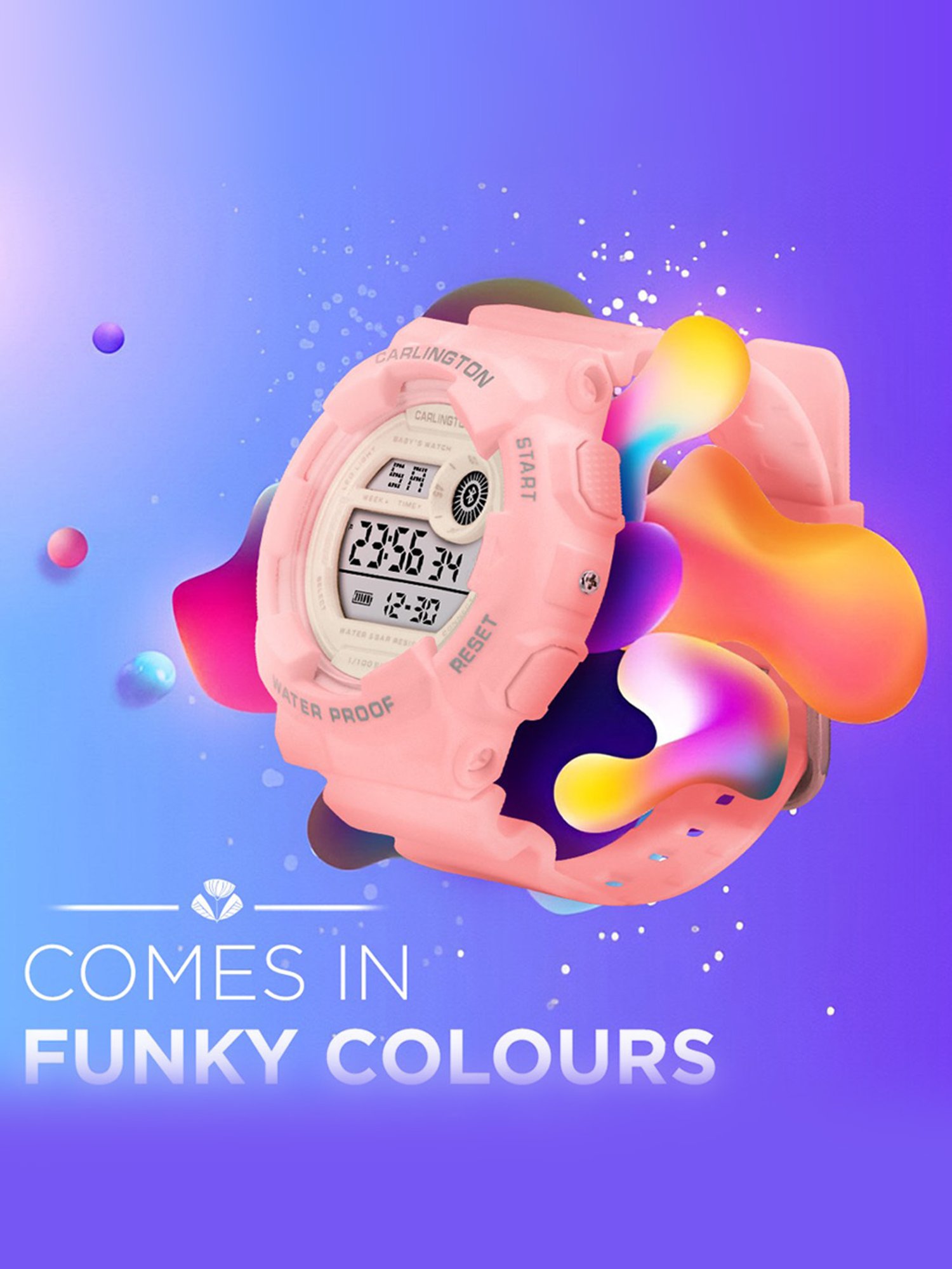 Carlington Junior 9121 Pink Unisex Digital Watch