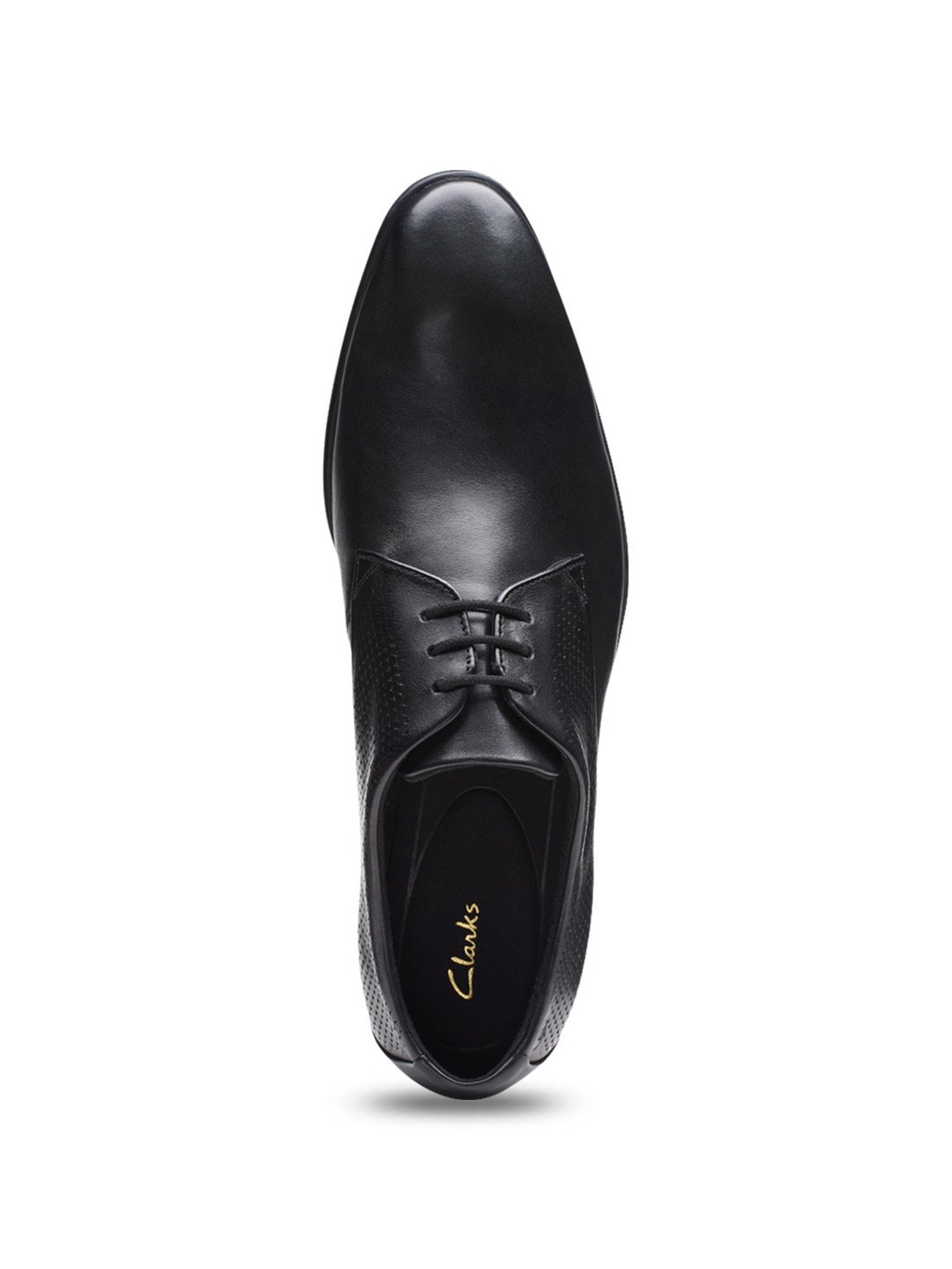 Clarks Men's Boswyn Black Derby Shoes