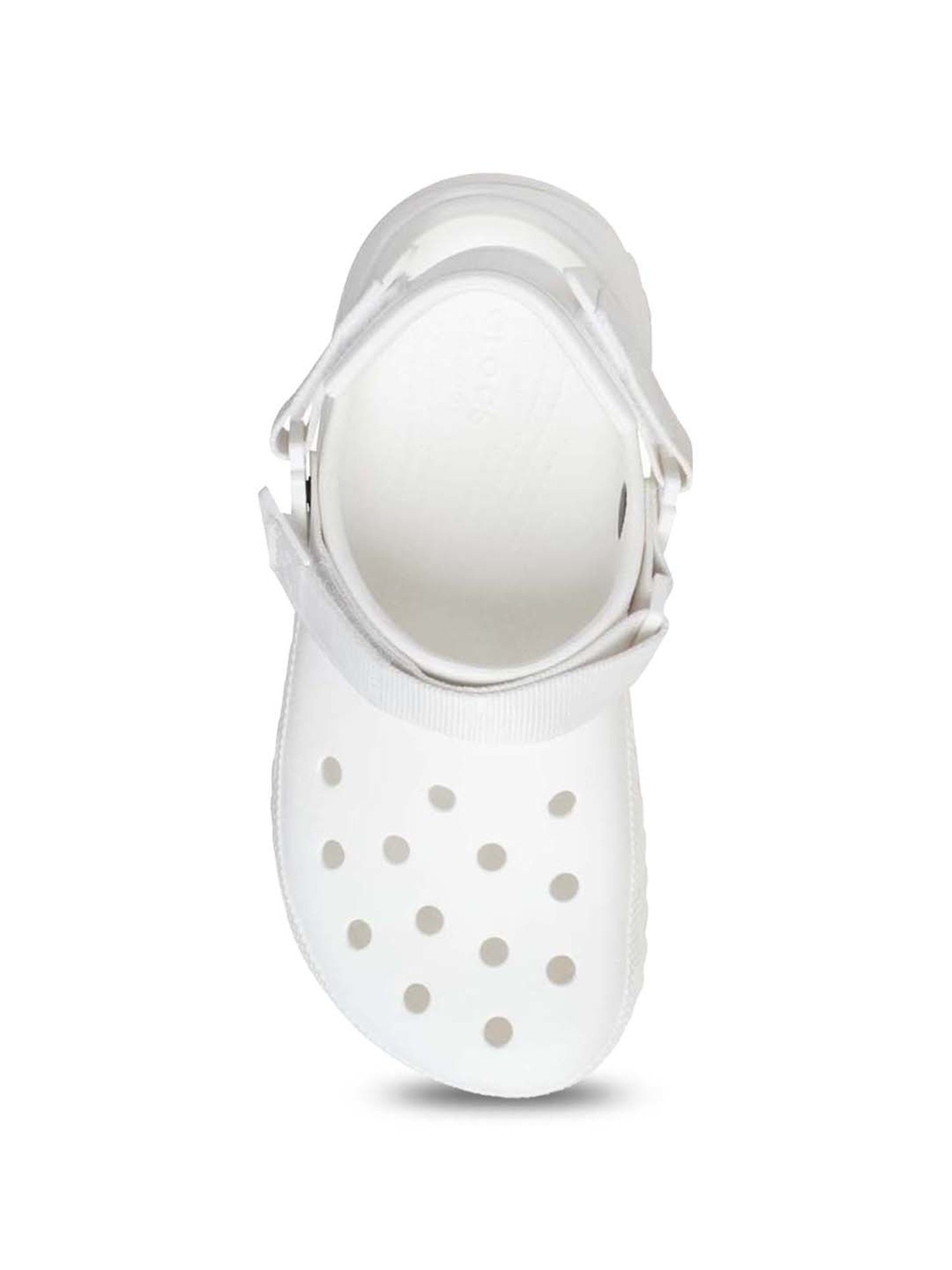 Crocs Men's Classic White Back Strap Clogs