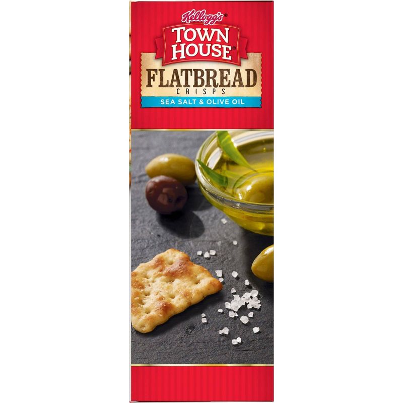 Kellog Town House Sea Salt & Olive Oil Flatbread Crisp Crackers - 9.5oz
