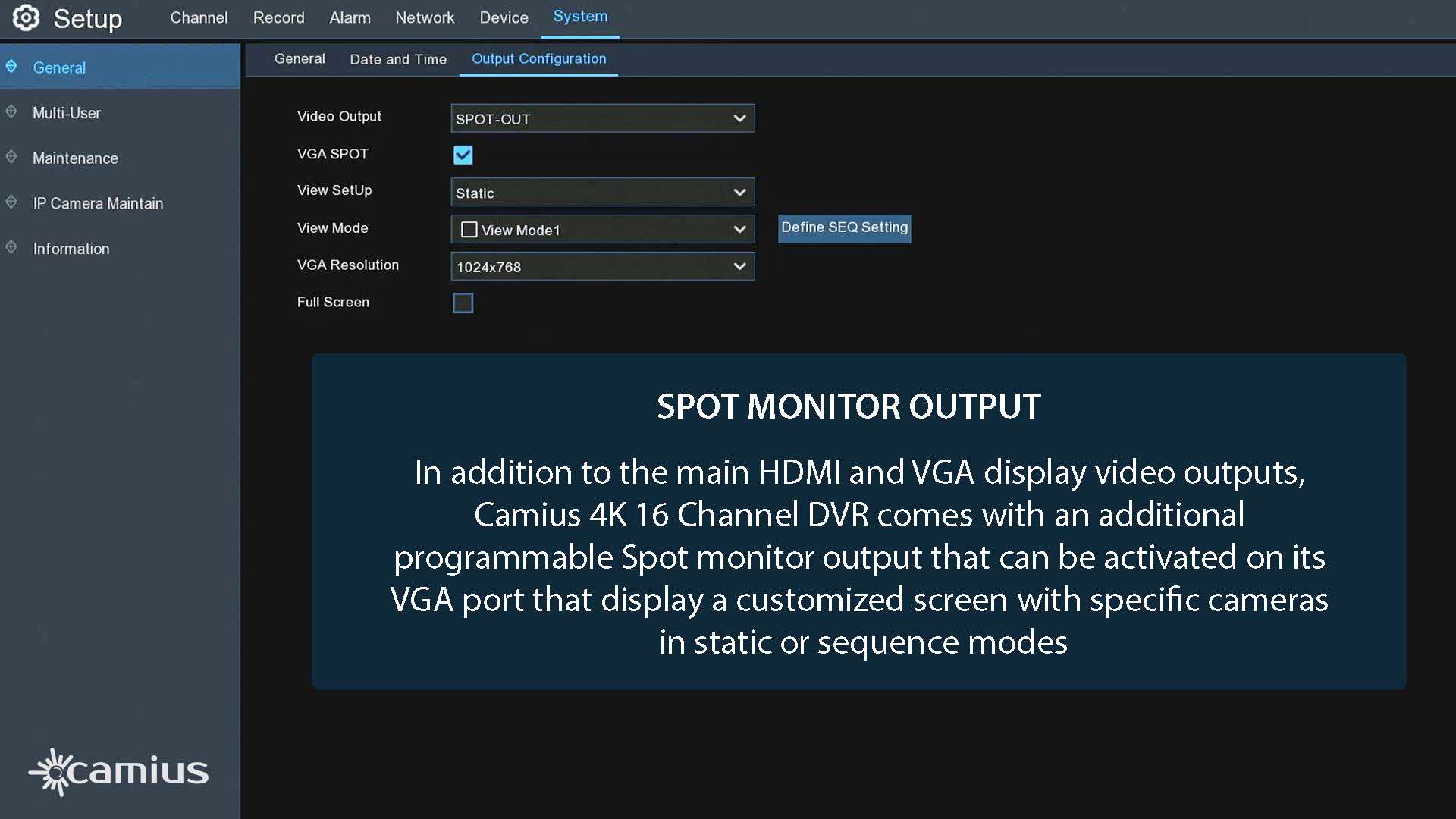 Camius 4K 16 Channel Hybrid DVR  without HDD  - works with CVBS, AHD CVI, TVI BNC analog cameras + 8CH IP, 4K HDMI, Mobile app, PC, Mac software,  view  - TRIVAULT4K2168 (ONLY  DVR)