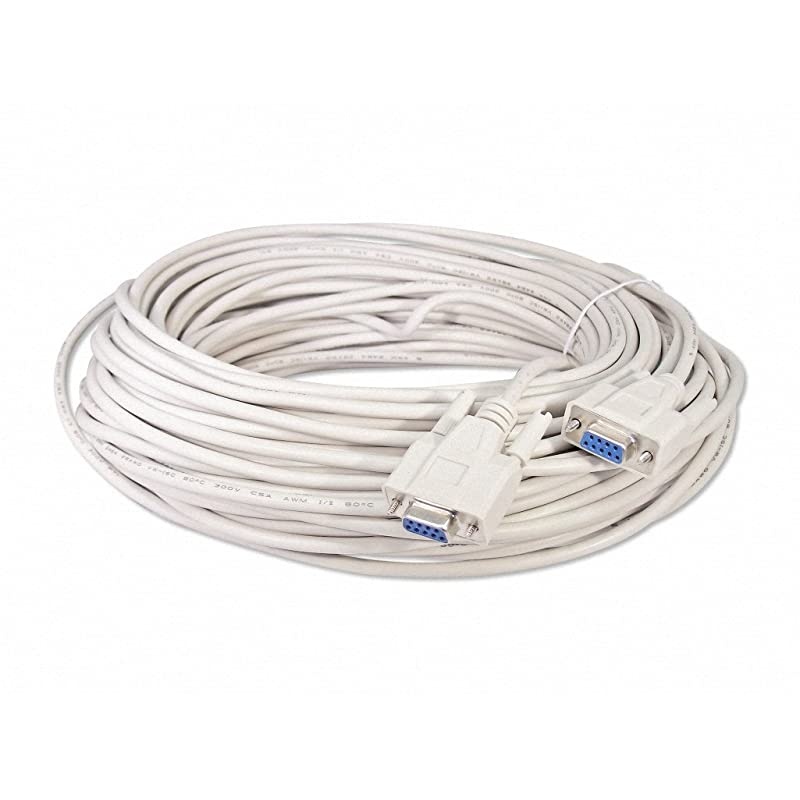 Store 100 Foot DB9 9 Pin Serial Port Cable FemaleFemale RS232