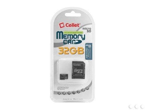 Cellet 32GB Sony C5303 Micro SDHC Card is Custom Formatted for digital high speed, lossless recording! Includes Standard SD Adapter.
