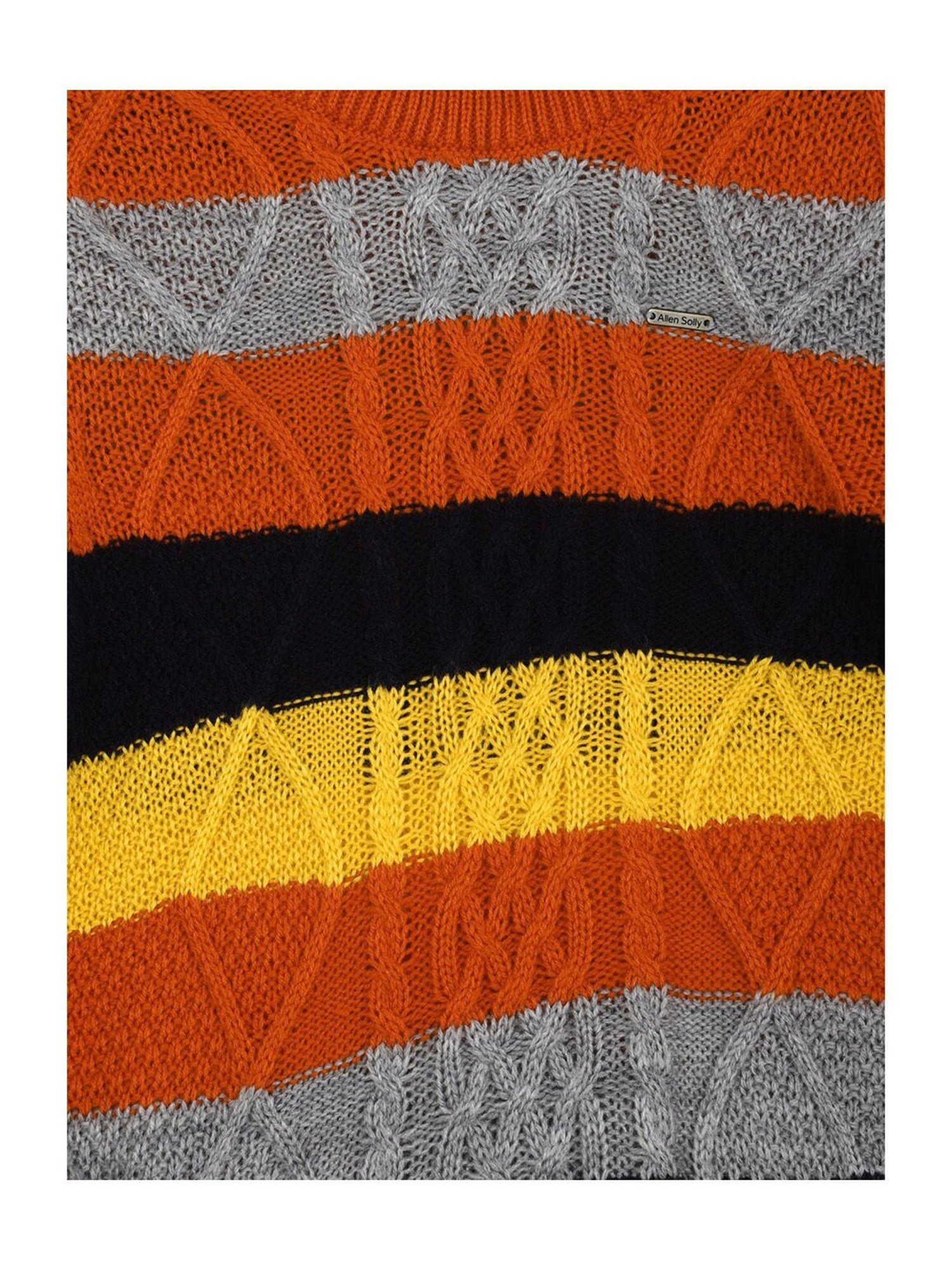 Allen Solly Junior Multicolor Self Design Sweater