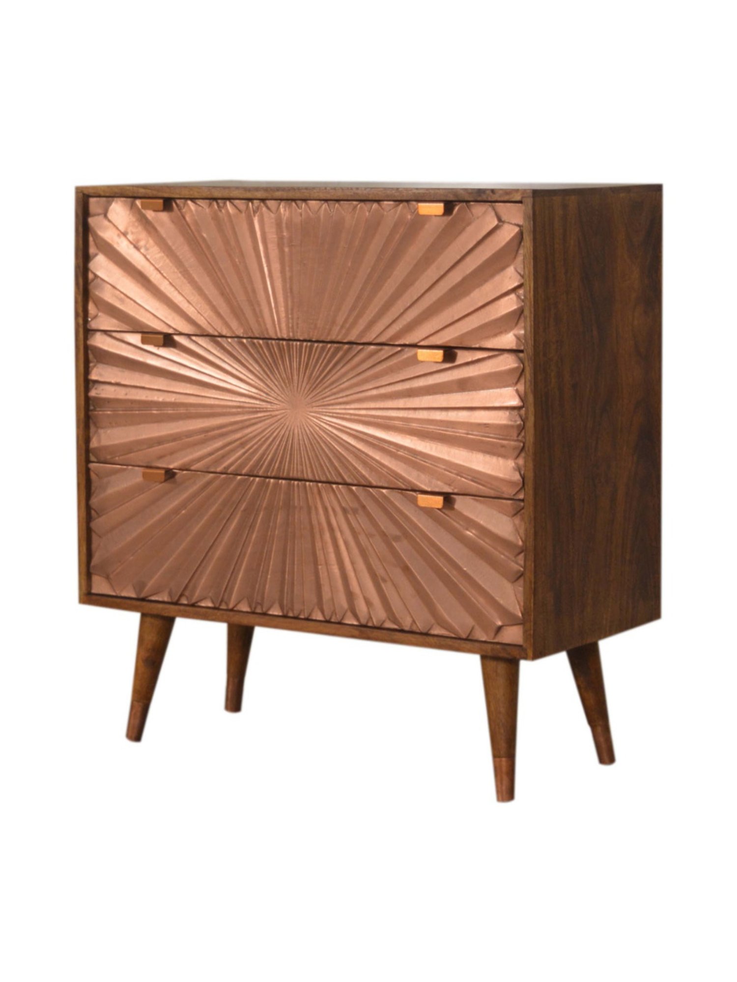 Artisan Furniture Manila Copper & Brown Wood Chest