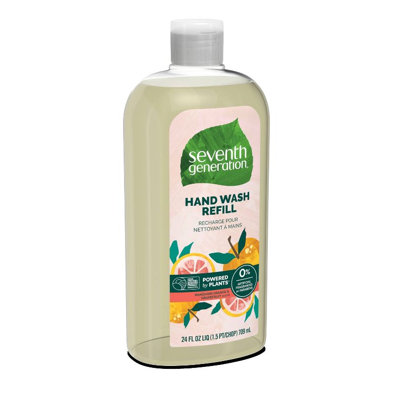 Seventh Generation Hand Wash Refill - Mandarin Orange & Grapefruit - 3pk/72 fl oz