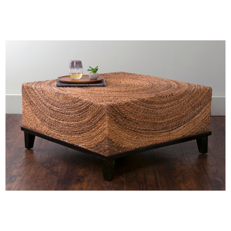 Chickasaw Abaca Square Coffee Table - Brown - East At Main