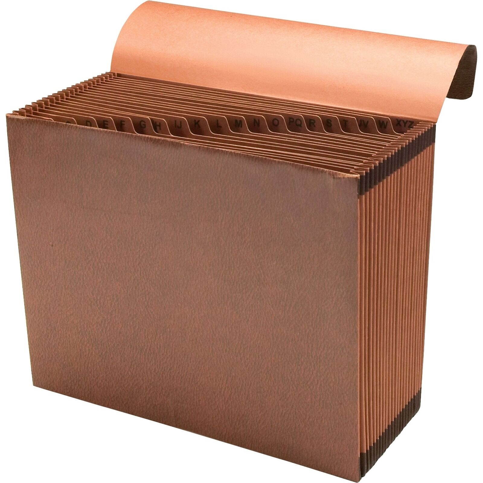 Sparco A-z Accordion File - Letter - 8.50" X 11" - 21 Pockets - Brown - 1 Each