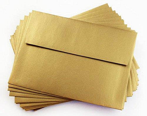 A9 Stardream Antique Gold Envelopes - Straight Flap, 81T, 25 pack