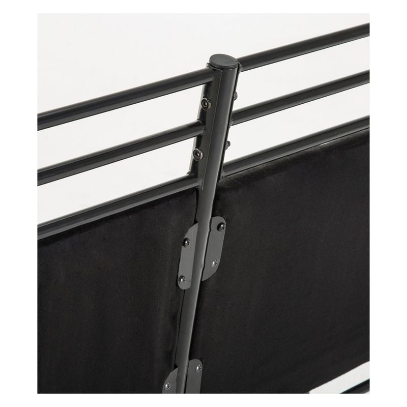 2pc Gareth Breakfast Nook Dining L Chair & Bench Black ( ) - Boraam