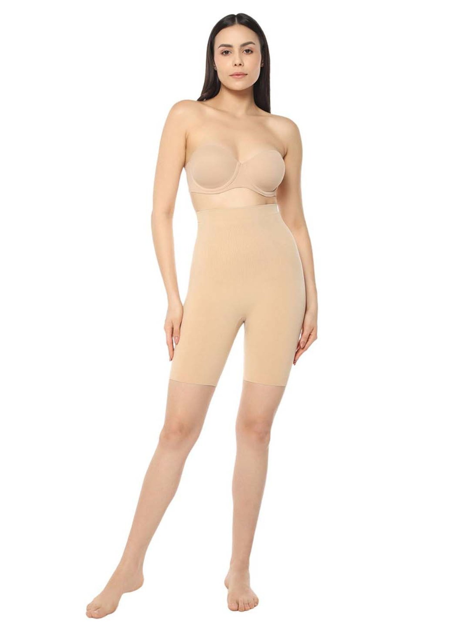 Amante Beige Full Coverage Thigh Shaper