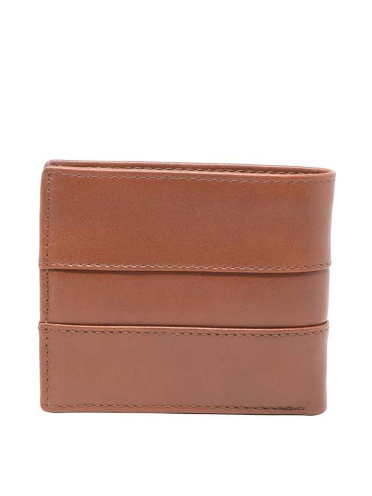 Tohl Tan Casual Leather Bi-Fold Wallet for Men