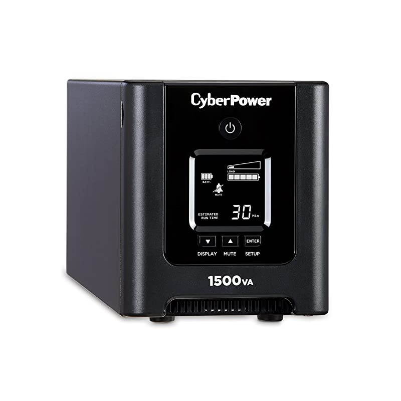 OR1500PFCLCD PFC Sinewave UPS System, 1500VA/1050W, 8 Outlets, AVR, Mini-Tower,Black