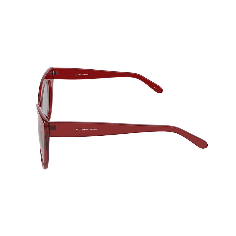 Priv&eacute; Revaux The Mister  Womens Cat-Eye Polarized Sunglasses Merlot Red 57mm