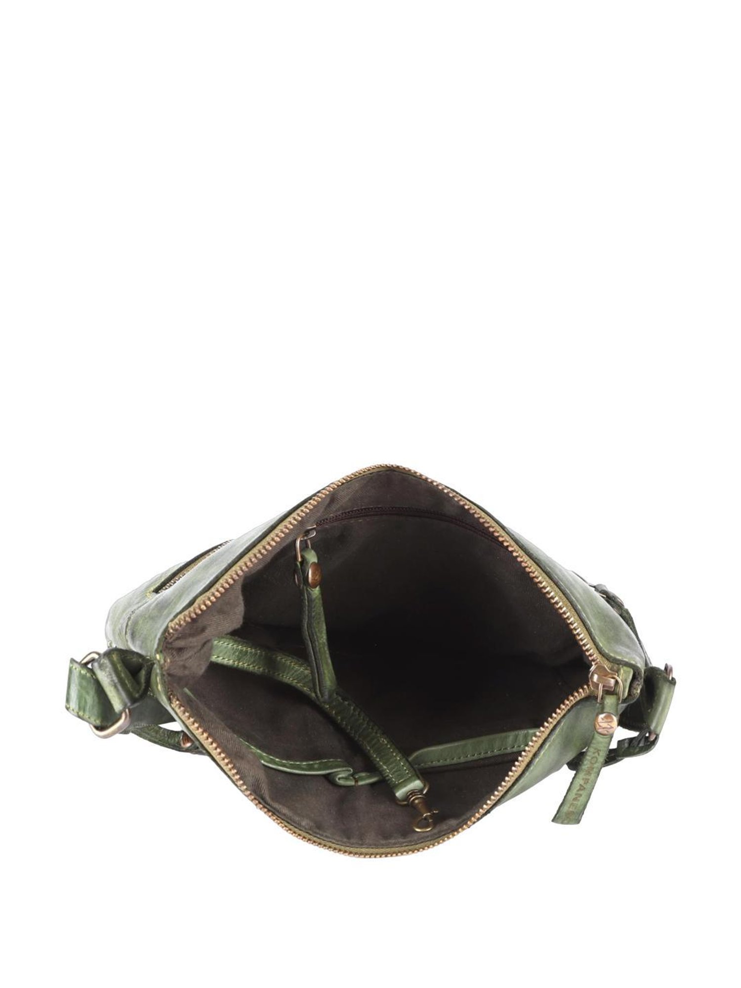 KOMPANERO Mia Green Textured Sling Handbag