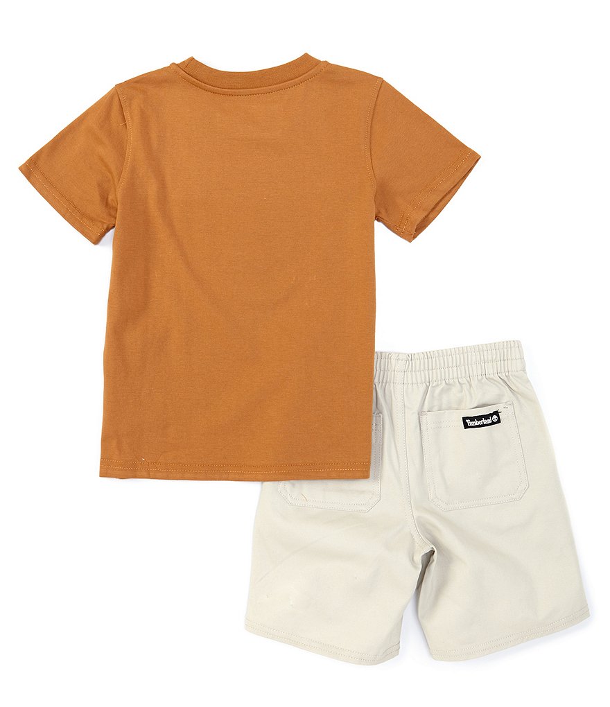 Kinetic by Class Club Little Boys 2T-7 Short-Sleeve Play Hard Performance Tee and Shorts Set