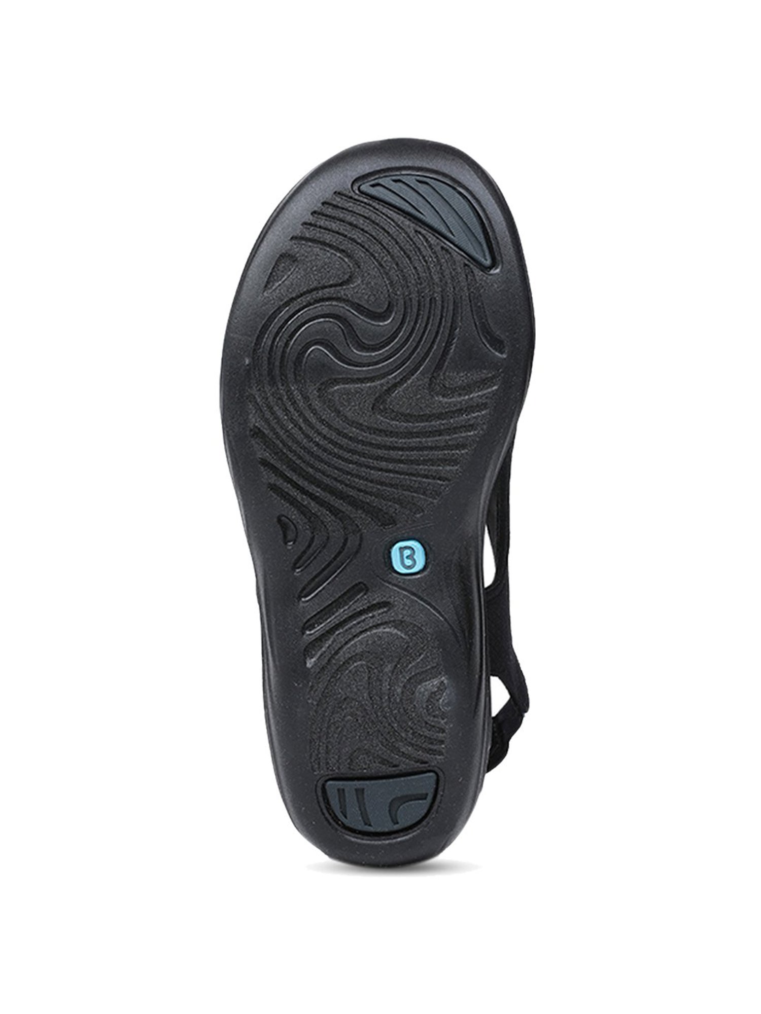 Bzees by Naturalizer Women's Zipline Black Back Strap Wedges