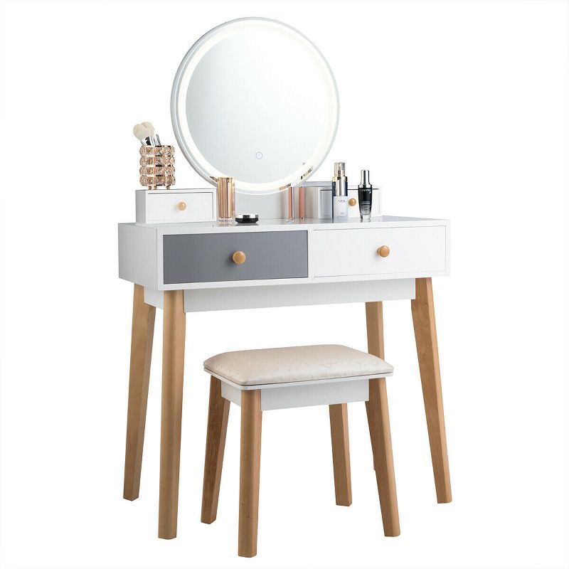 Canton Vanity Set Brown/Red - HOMES: Inside + Out