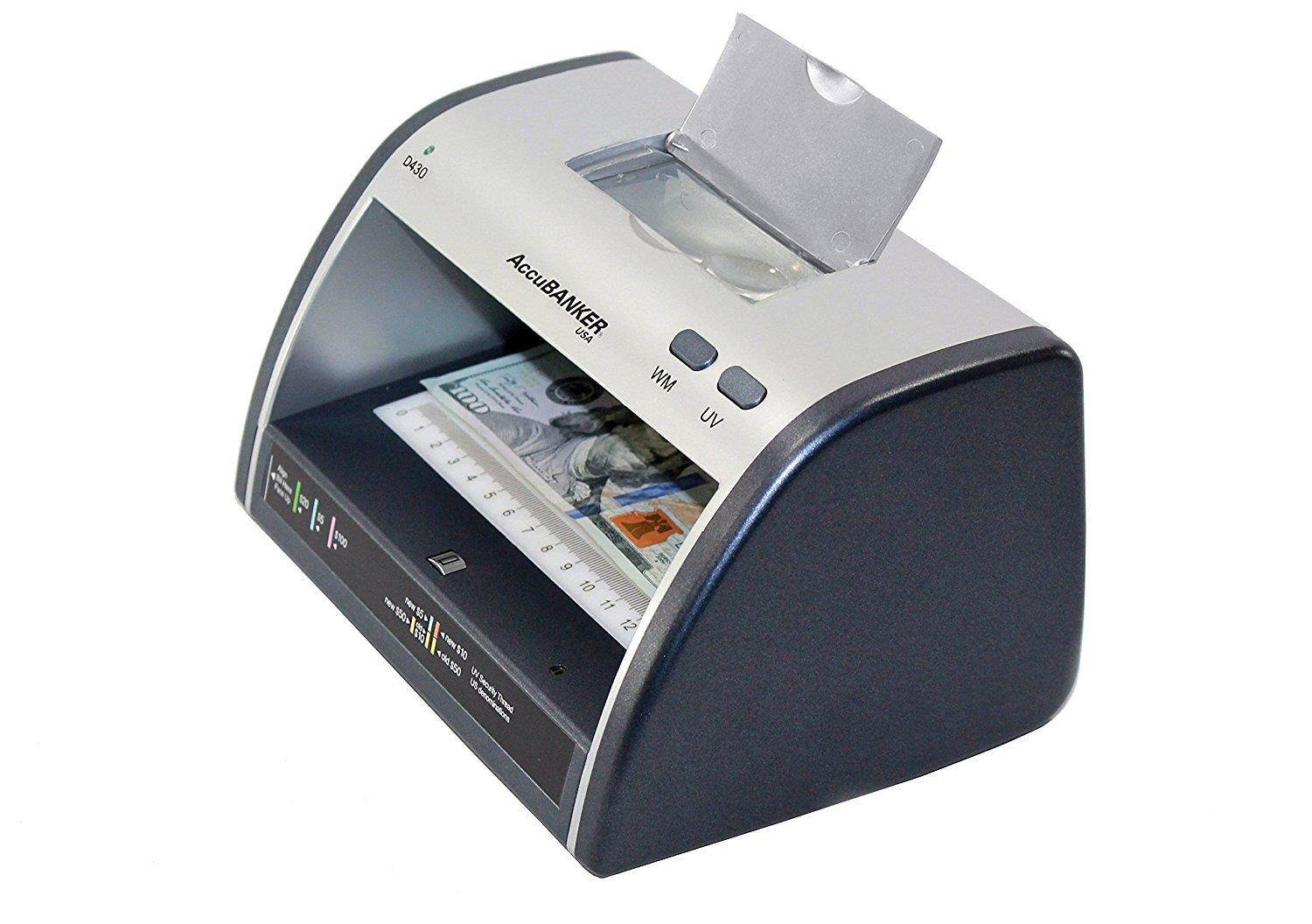 New AccuBANKER Cash + Card Counterfeit Detector LED430 Money Checker with Superbright LEDs Ultraviolet, Magnetic & Size Detection &hellip; (LED430)