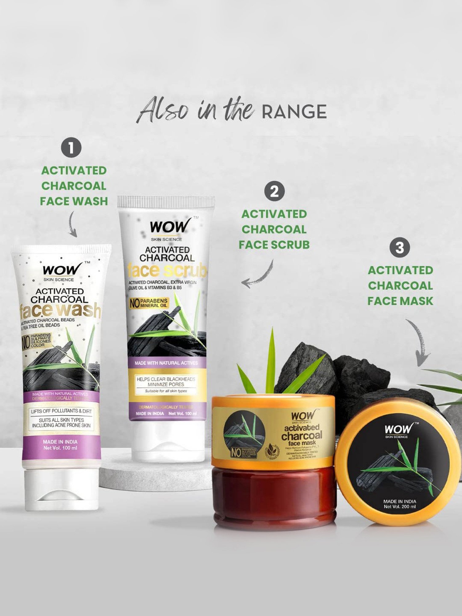 Wow Skin Science Activated Charcoal Peel Off Face Mask - 100 ml