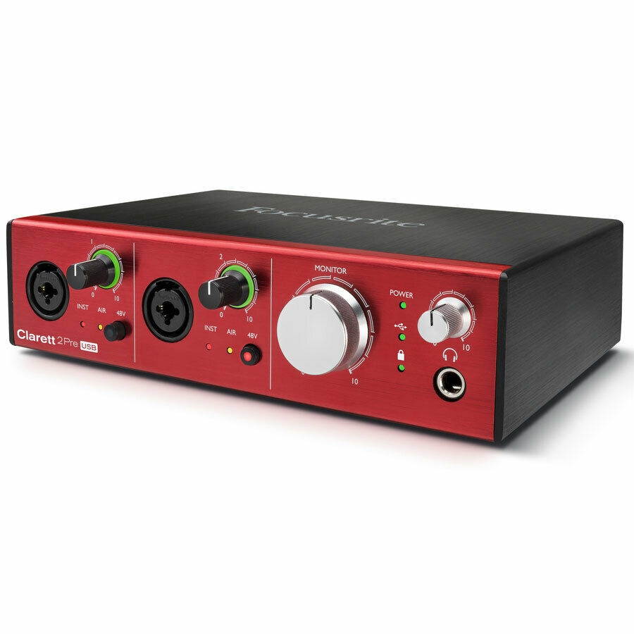 Focusrite Clarett 2Pre USB 10-in, 4-out Audio Interface